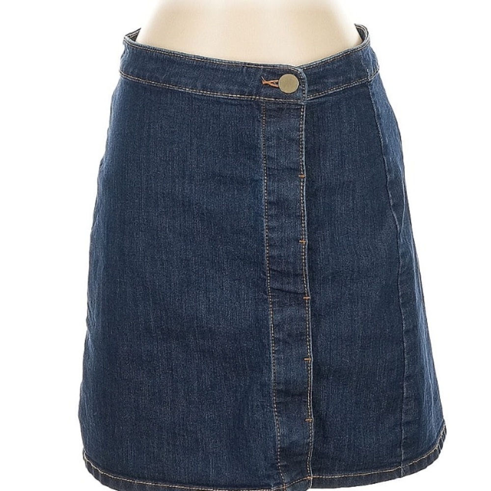 Ann Taylor Denim Wrap Skirt